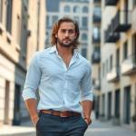 Cómo equilibrar un look entre cabello largo y barba corta