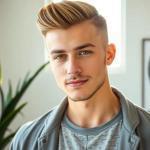 Cortes masculinos para rostros triangulares: guía esencial