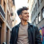 Peinados masculinos para cabello esponjado