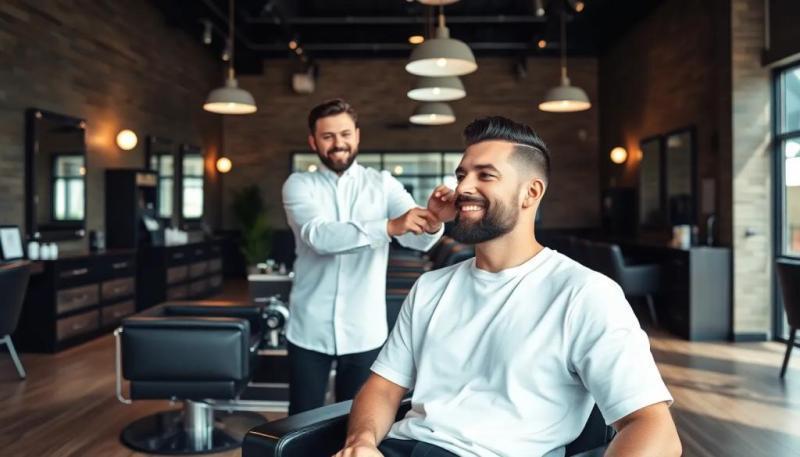 moderno barber shop moda cortes de pelo hombre